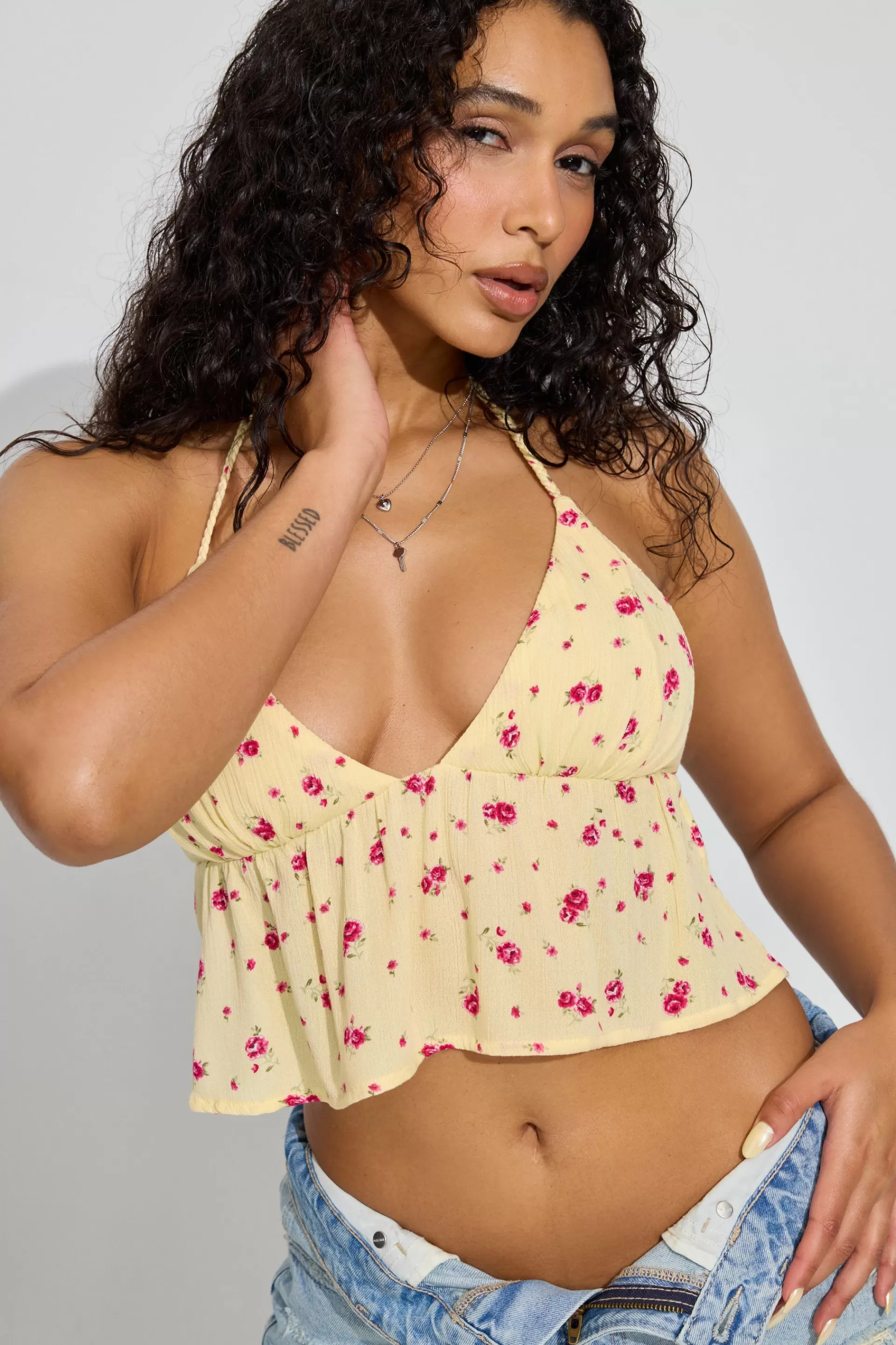 Madison Apron Back Halter Top*Garage Clothing Shop